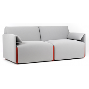 Two-seater sofa COSTUME with armrests